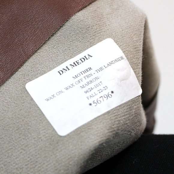 Mother Landside Hover Brown Faux Leather One Shoulder Belted Straight Jumpsuit S - Picture 8 of 9